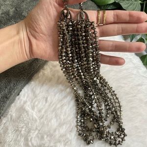 GRAPHITE CHOKER NECKLACE